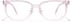 Rectangle Glasses P4424719 in Transparent Light Pink