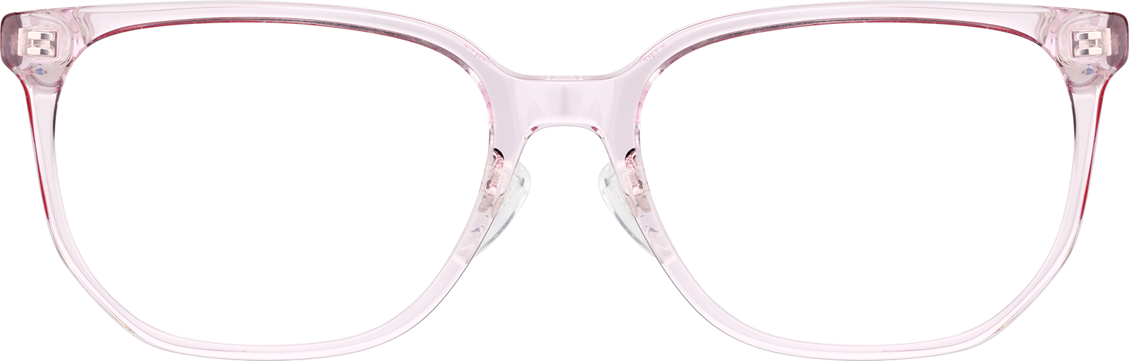 Transparent Light Pink Rectangle Glasses #P4424719 | Zenni Optical