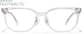 Front view of Rectangle Glasses P4424723 in Clear thumbnail