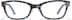 Rectangle Glasses P4424826 in Blue Pattern