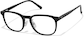 Angle view of Lentes cuadrados P4427151 in Negro thumbnail