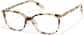 Angle view of Square Glasses P4427835 in Ivory Tortoiseshell thumbnail