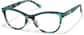 Angle view of Cat-Eye Glasses P4434824 in Teal Tortoiseshell thumbnail