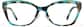 Front view of Cat-Eye Glasses P4434924 in Teal Tortoiseshell thumbnail
