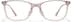 Rectangle Glasses P4437019 in Champagne Pink