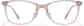 Front view of Rectangle Glasses P4437019 in Champagne Pink thumbnail