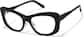 Angle view of Lentes estilo ojo de gato P4438121 in Negro thumbnail