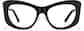 Front view of Lentes estilo ojo de gato P4438121 in Negro thumbnail