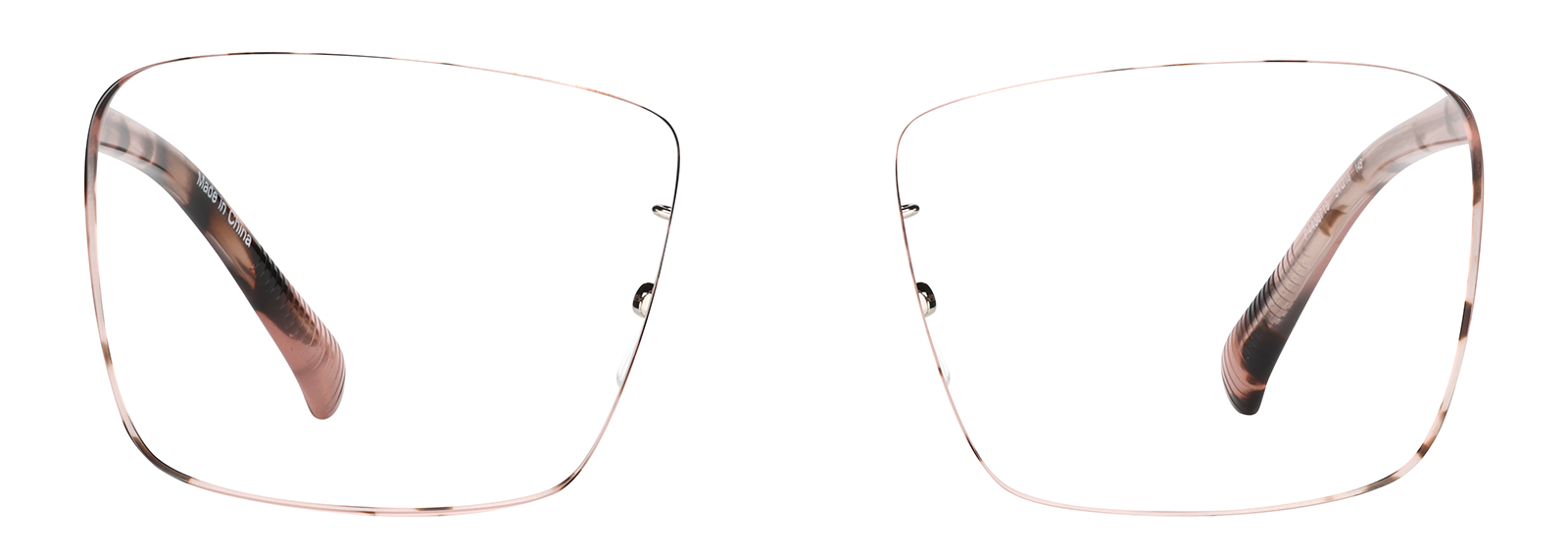 Pink Tortoiseshell Square Glasses #P4438719 | Zenni Optical