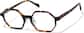 Angle view of Geometric Glasses P4442225 in Tortoiseshell thumbnail