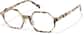 Angle view of Lentes geométricos P4442235 in Carey marfil thumbnail