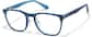 Angle view of Lentes cuadrados P4442316 in Azul marino thumbnail