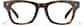 Front view of Lentes cuadrados P4442825 in Carey thumbnail