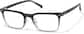 Angle view of Rectangle Glasses P4443112 in Gray thumbnail