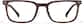 Front view of Rectangle Glasses P4443115 in Brown thumbnail