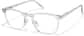 Angle view of Square Glasses P4448923 in Clear thumbnail