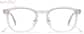 Front view of Square Glasses P4448923 in Clear thumbnail