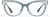 Front view of Cat-eye Glasses P4451716 in Transparent Blue thumbnail