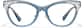 Front view of Cat-eye Glasses P4451716 in Transparent Blue thumbnail