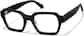 Angle view of Acetate Square Glasses  P4452321 in Black thumbnail