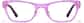 Front view of Rectangle Glasses P4453919 in Pink thumbnail