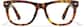 Front view of Lentes cuadrados P445525 in Carey thumbnail