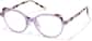 Angle view of Round Glasses P4455417 in Purple thumbnail