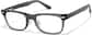 Angle view of Lunettes rectangulaires en acétate  P445912 in Gris thumbnail