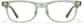 Front view of Acetate Rectangle Glasses  P445924 in Translucent Green  thumbnail