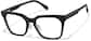 Angle view of Square Glasses P4460121 in Black thumbnail