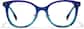 Front view of Cat-Eye Glasses P4464416 in Indigo Turquoise Gradient thumbnail
