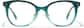 Front view of Cat-Eye Glasses P4464424 in Green Gradient thumbnail
