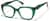 Angle view of Cat-eye Glasses P4474324 in Transparent Green thumbnail