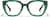 Front view of Cat-eye Glasses P4474324 in Transparent Green thumbnail