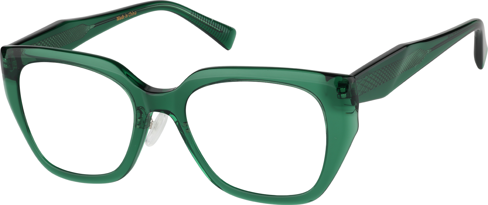 Live Cyber Monday Deals | Transparent Green Cat-eye Glasses