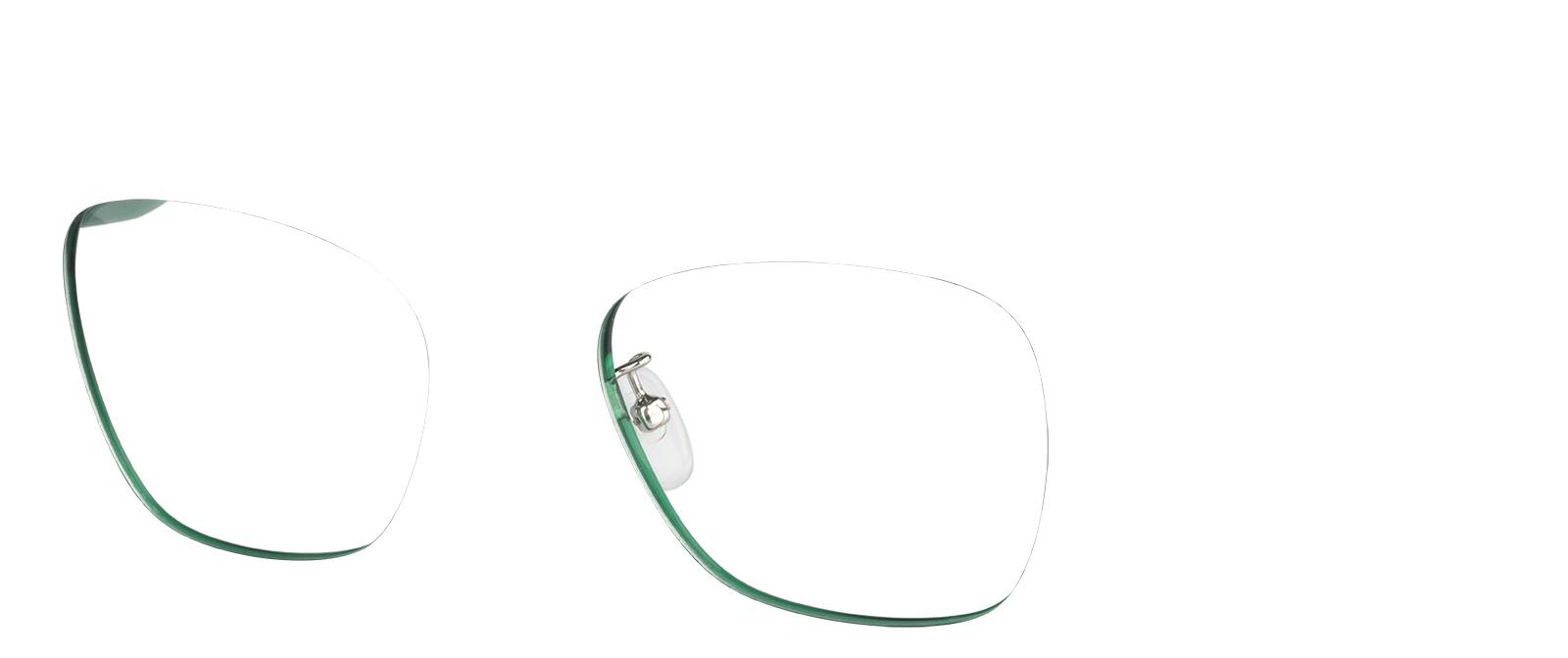 Transparent Green Cat-eye Glasses #P4474324 | Zenni Optical