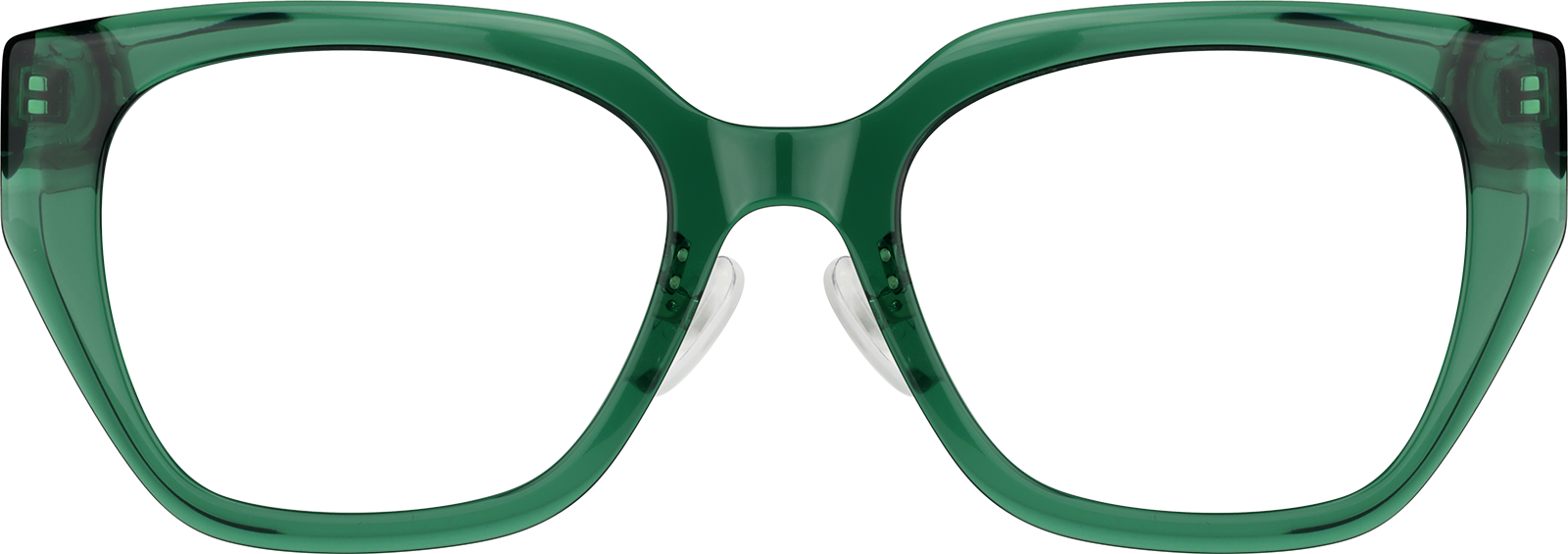 Live Cyber Monday Deals | Transparent Green Cat-eye Glasses