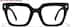 Square Glasses P4478621 in Black