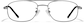 Front view of Aviator Glasses P451312 in Gray thumbnail
