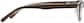 Side view of Oval Glasses P487215 in Brown thumbnail