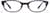 Front view of Oval Glasses P487217 in Eggplant thumbnail