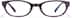 Oval Glasses P487217 in Eggplant