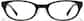 Front view of Oval Glasses P487221 in Black thumbnail