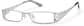 Angle view of Rectangle Glasses P499411 in Silver thumbnail