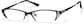 Angle view of Rectangle Glasses P499921 in Black thumbnail