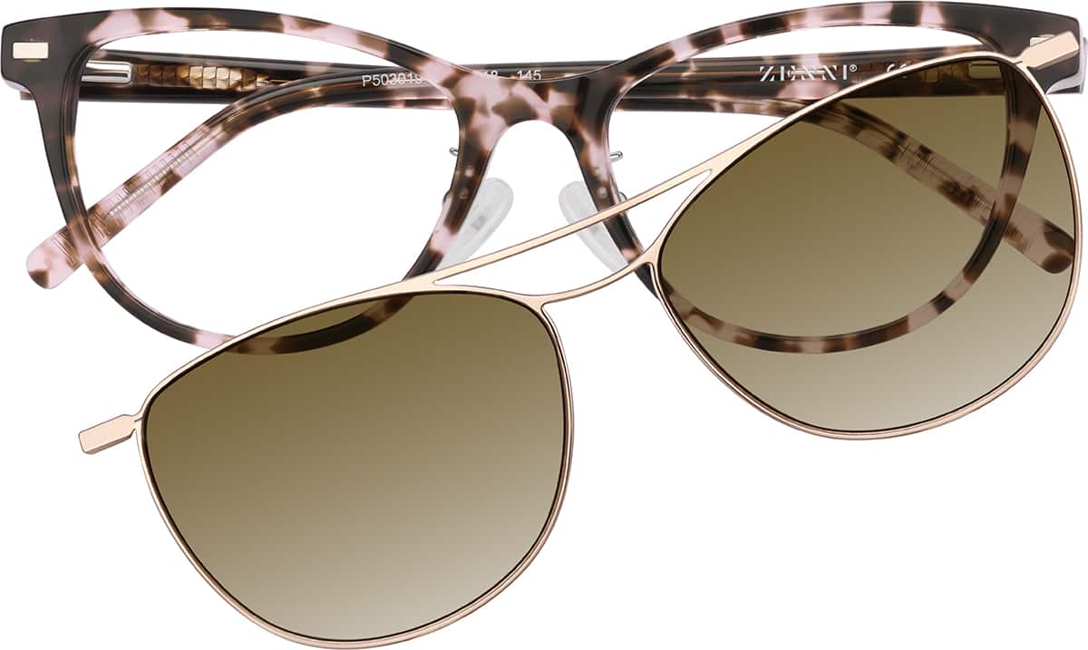Cat-eye Clip-on Sunglasses