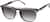 Angle view of Square Clip-on Sunglasses P503212 in Transparent Gray thumbnail