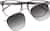 Front view of Square Clip-on Sunglasses P503212 in Transparent Gray thumbnail