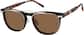 Angle view of Lentes de Sol cuadrados con clip P503221 in Negro thumbnail