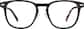 Front view without clip-on of Lentes de Sol cuadrados con clip P503221 in Negro thumbnail